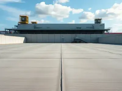 Concrete pad cleaning project