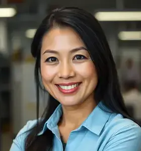 Maria Santos - Operations Manager with 8 years of industrial cleaning experience